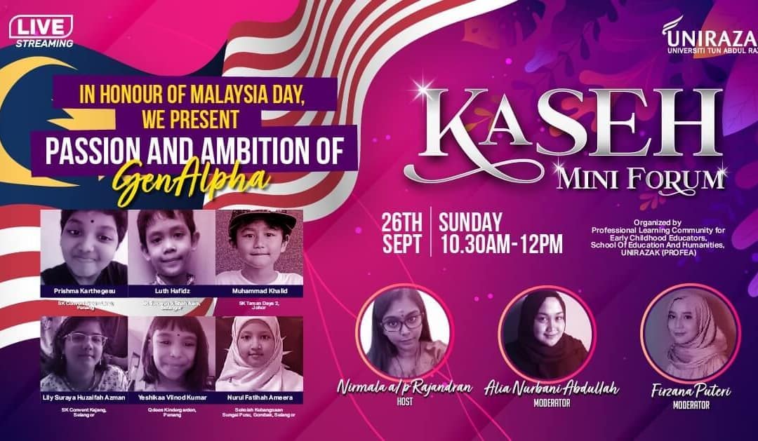 KASEH MINI FORUM – Passion and Ambition of Generation Alpha
